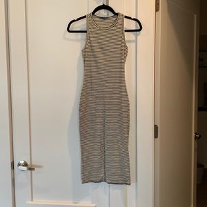 Striped midi dress